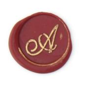 Coffret Cachet bois et cire Lettre
